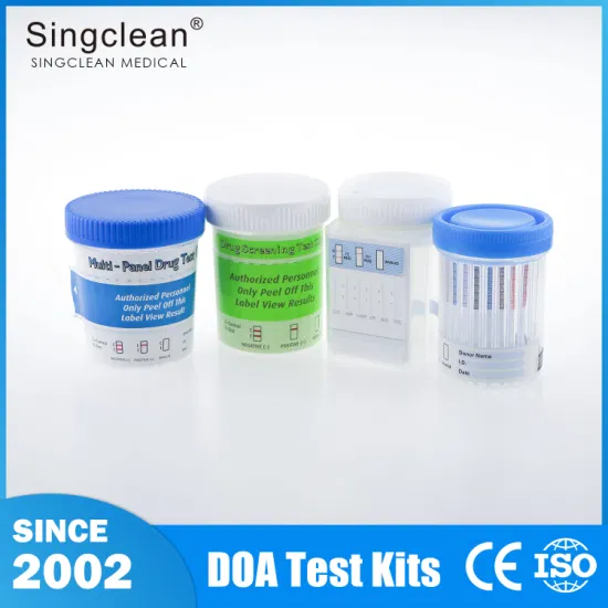 Singclean Quick Rapid One Step Lab Urina Droga de Abuso Copo de Teste para Uso de Drogas e Uso Indevido